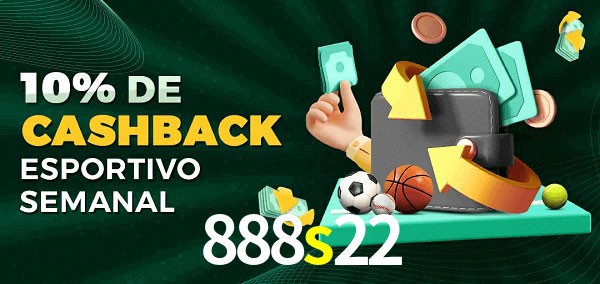 10% de bônus de cashback na 888s22